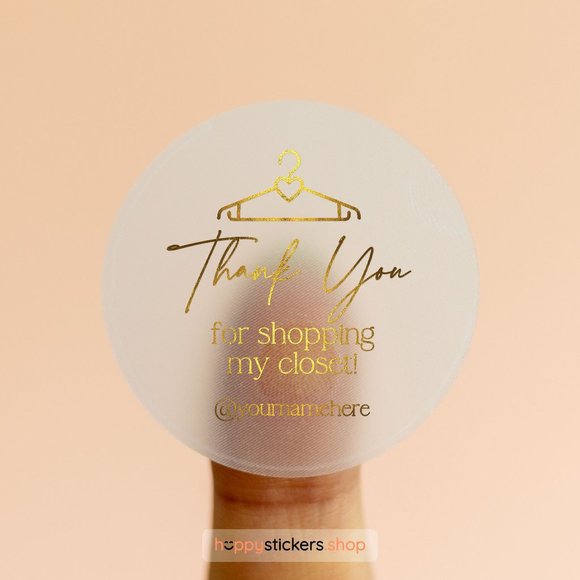 Thank You For Shopping My Closet Stickers with Name • Poshmark Stickers - Picture 13 of 17